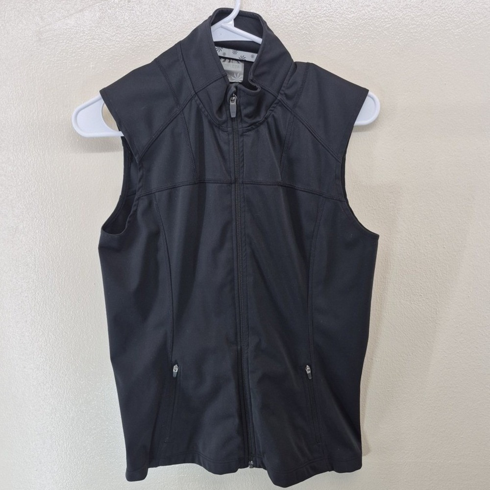 Athleta Vest Womens Small Black Full Zip Gorpcore - Picture 2 of 8